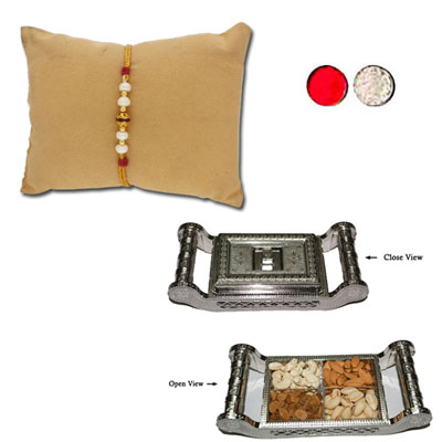 "Rakhi - JPJUN-23-059(Single Rakhi), Manali Dry Fruit Box -Code DFB8000 - Click here to View more details about this Product